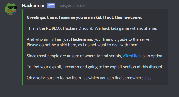 I Will Make Fancy Embeds For Your Exploit Server - roblox exploit discord server