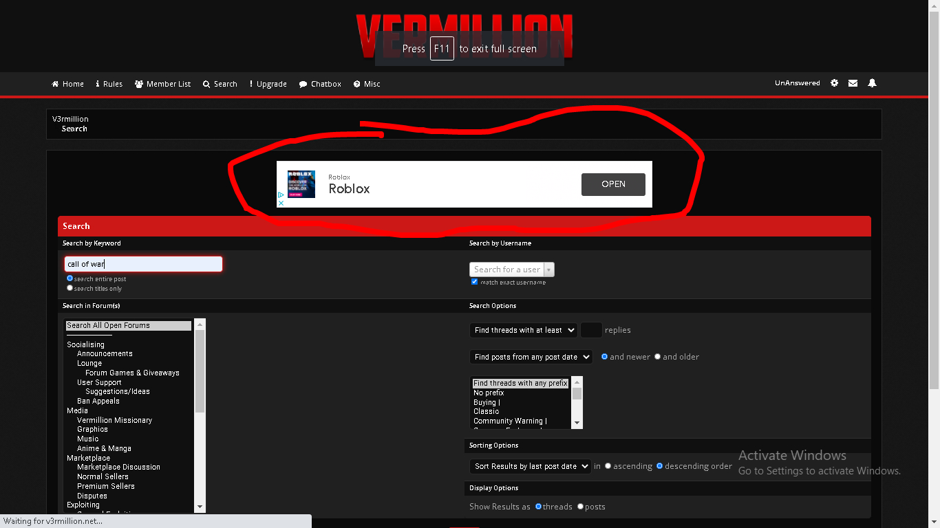 Why The Fuck Does Roblox Have Ads On V3rm - oders or hackers which is worst roblox forum