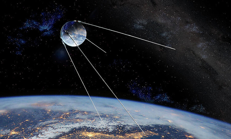 Sputnik 1 đánh dấu bước đột phá trong công cuộc chinh phục không gian của con người. Ảnh: Space.