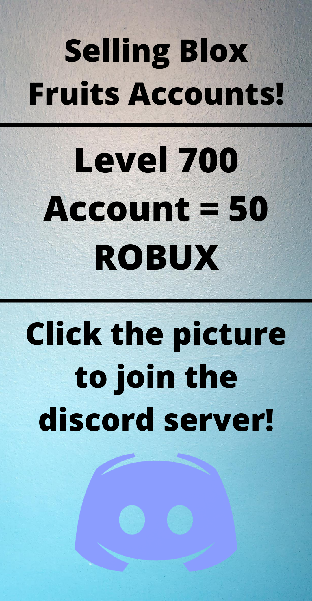 Selling Accounts Blox Fruits Level 700 70 Robux - robux server discord