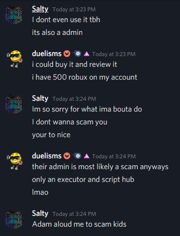 Do Not Buy From This Person - discord robux scams